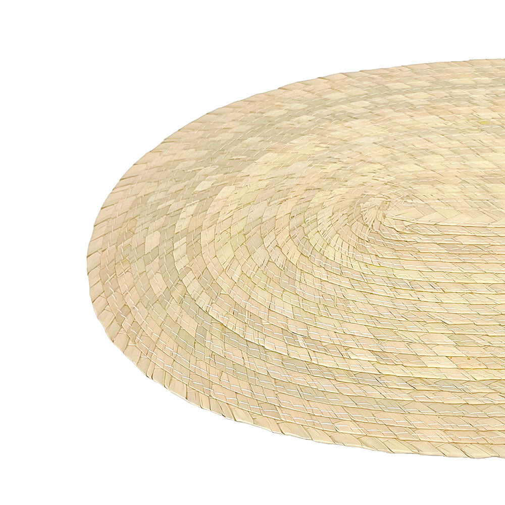 Mantel de palma ovalado