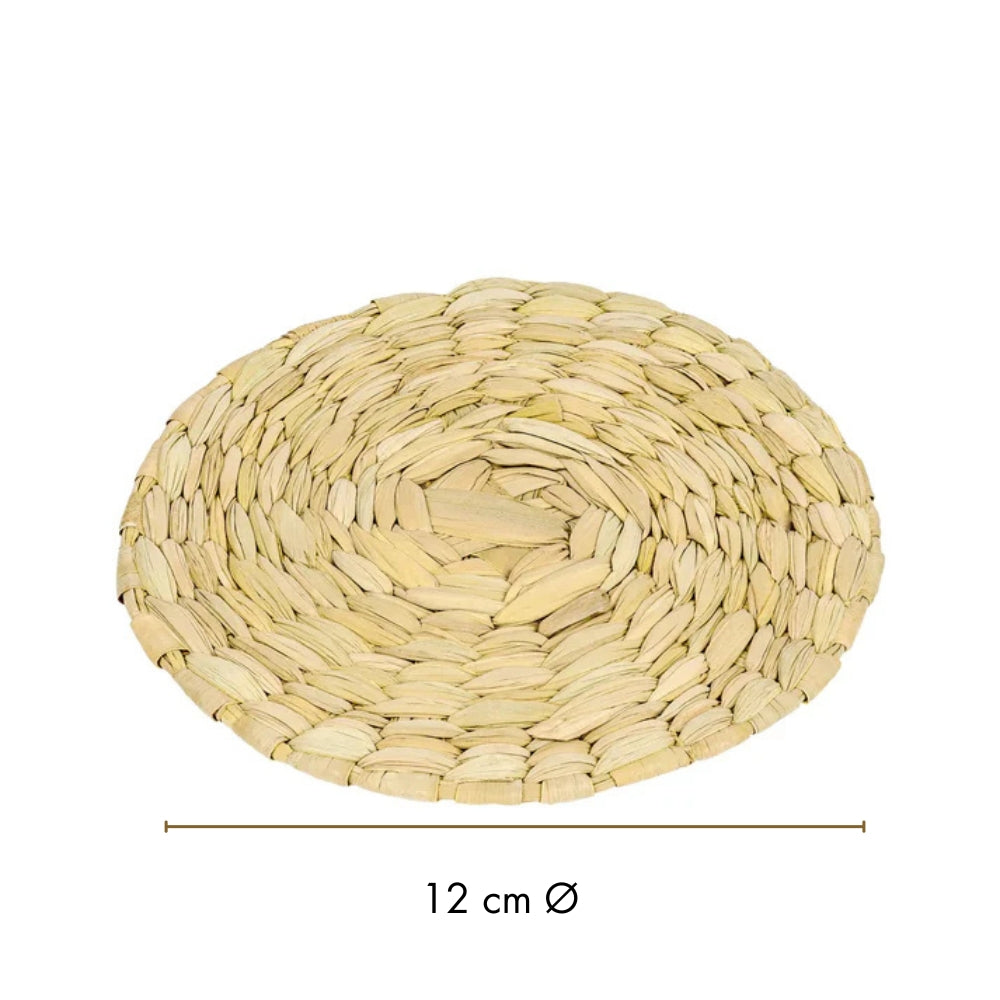 Portavaso de tule tejido