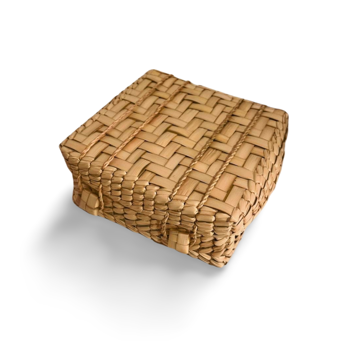 Canasta tejida para regalos u organizador 20 x 20 cm