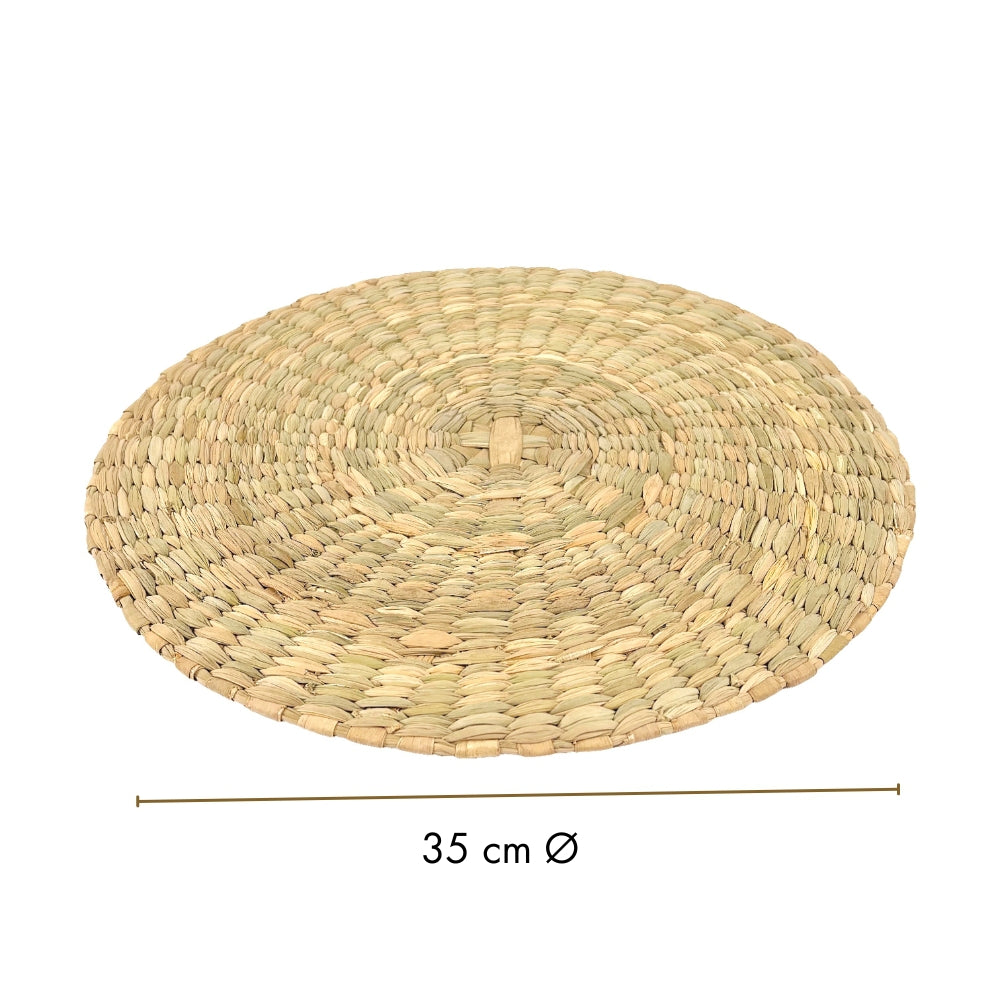 Mantel Circular Individual de Tule Artesanal