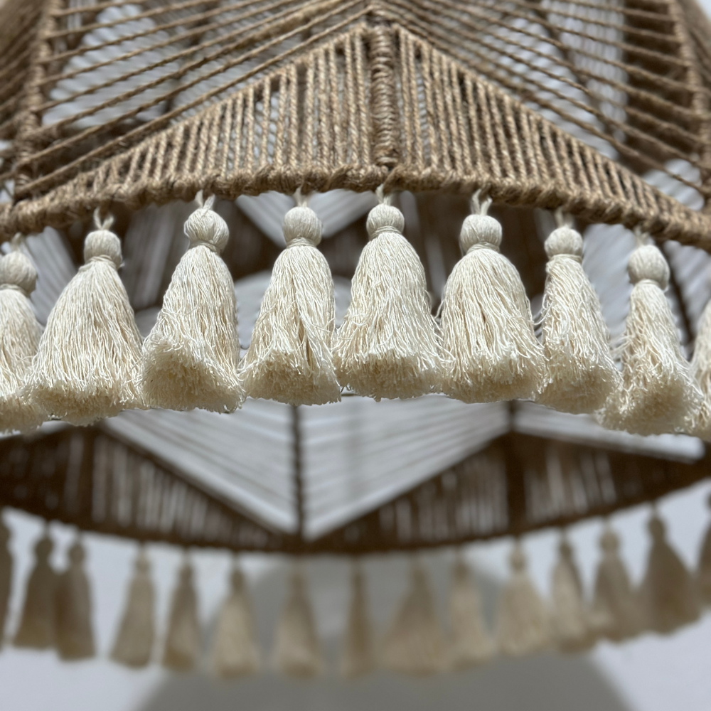 Orion Jute Lamp with Tassels