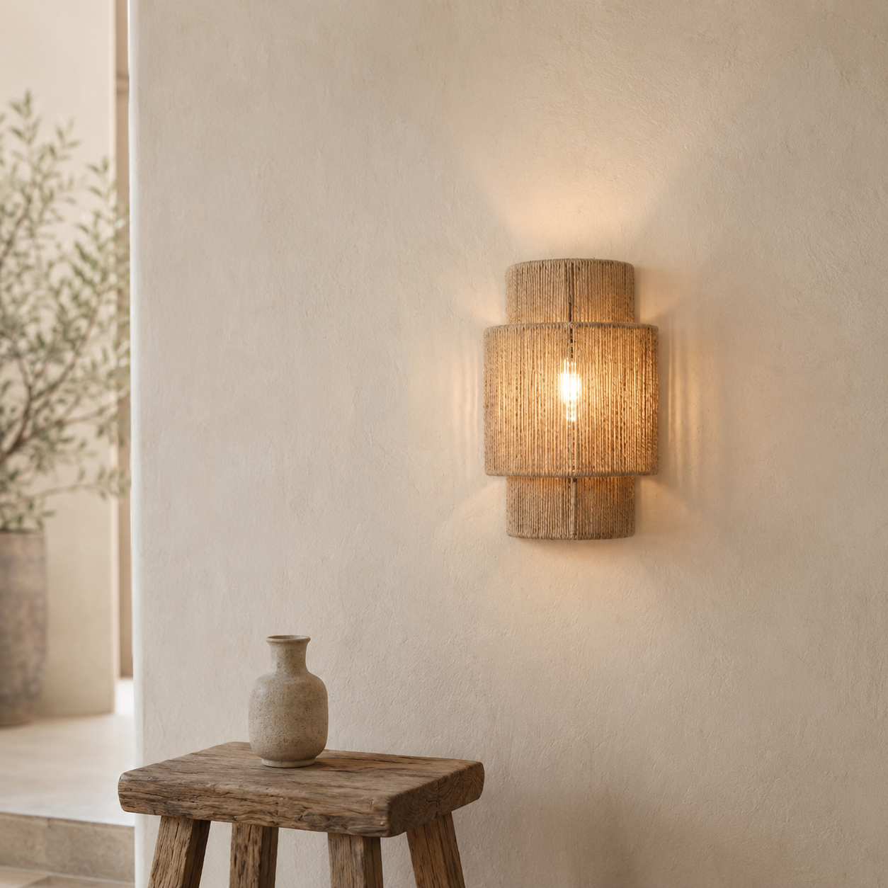 Jute Wall Lamp