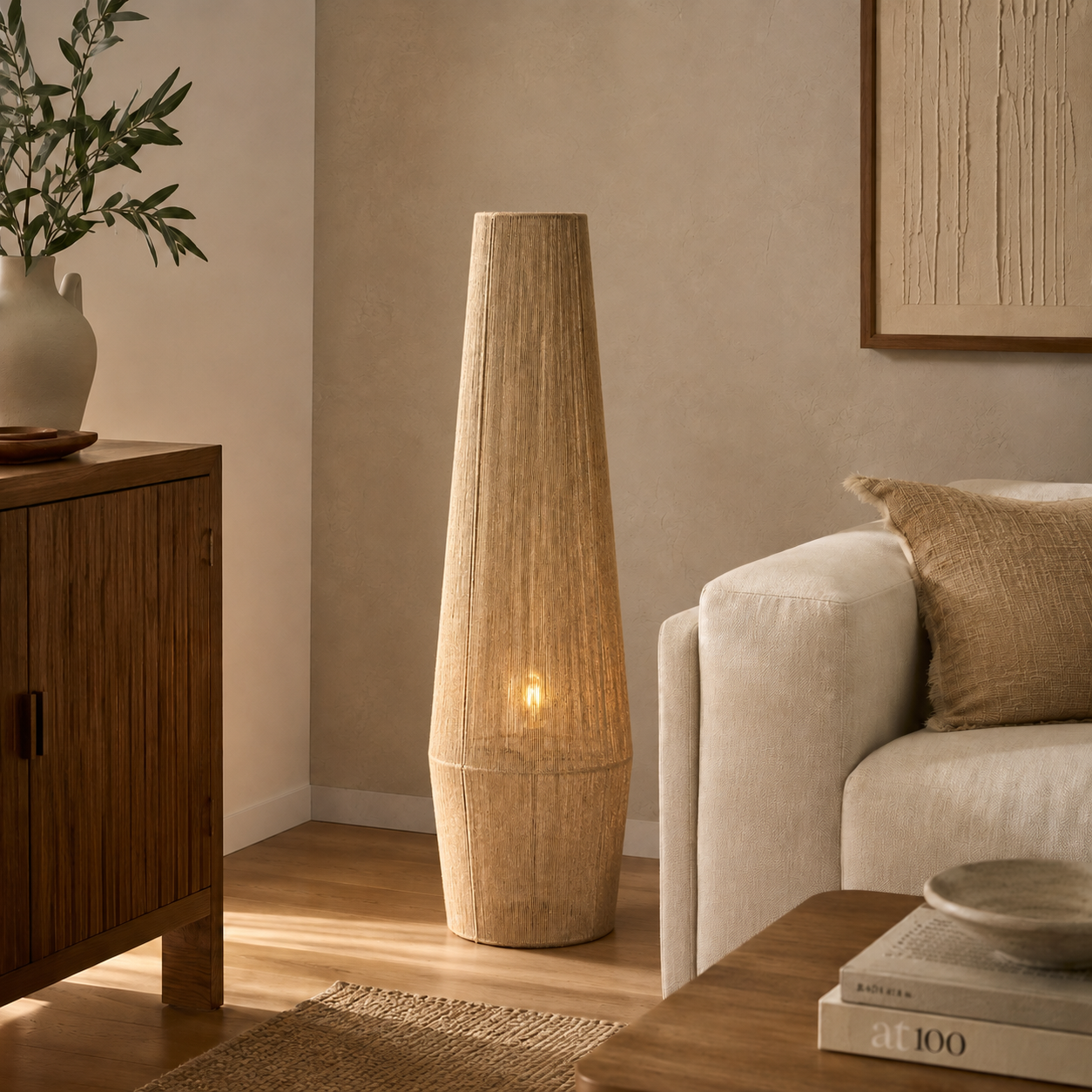 Jute Floor Lamp