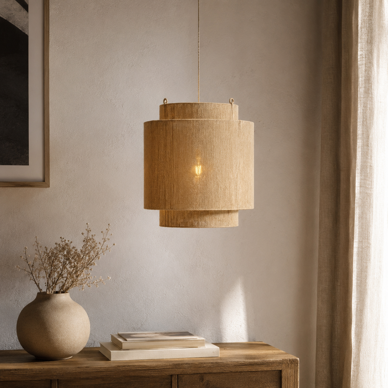 Jute Pendant Light