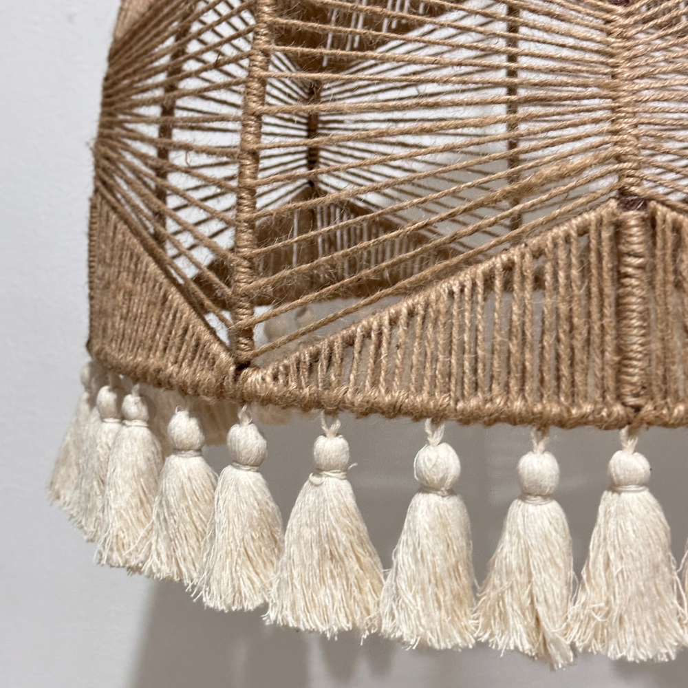 Orion Jute Lamp with Tassels