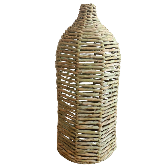 Jarrón de tule artesanal. ESTERO