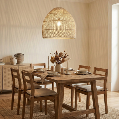 Pantalla lámpara colgante de palma. DUNA