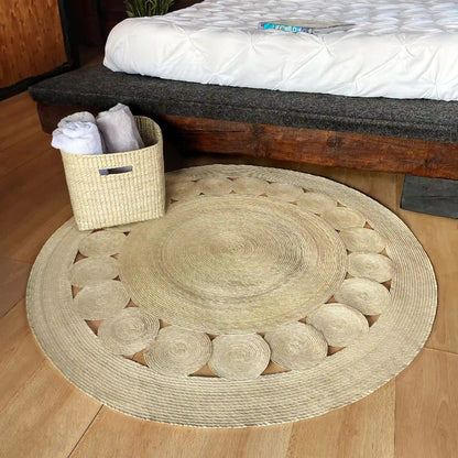 Tapete alfombra boho circulos