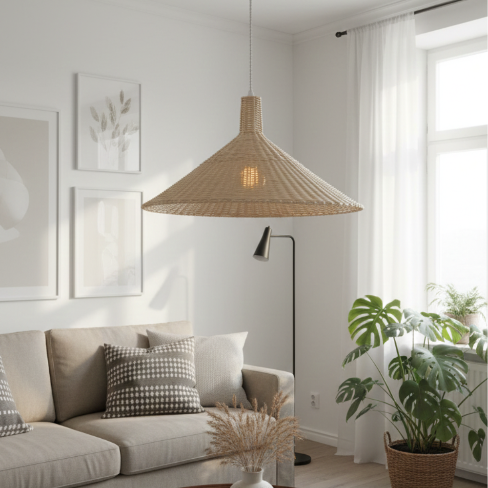 Pantalla lámpara de palma. TONALLI