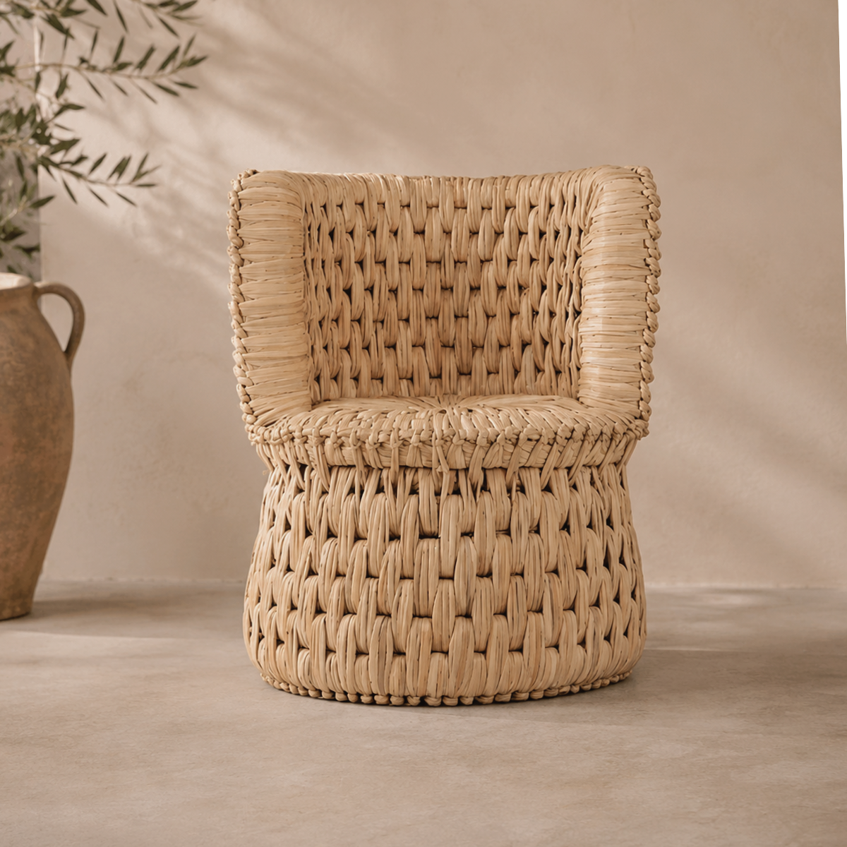 Sillón individual tule tejido