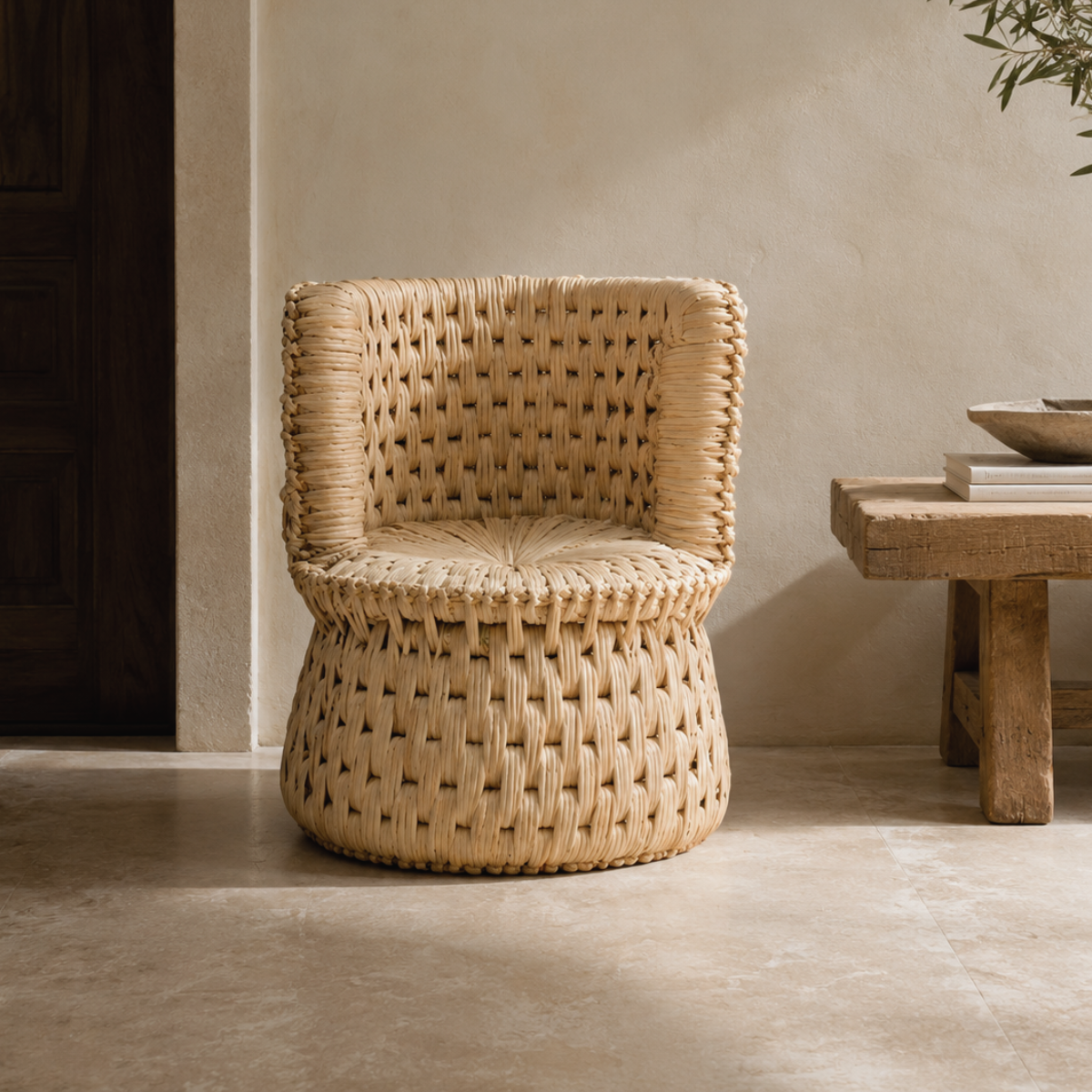 Sillón individual tule tejido