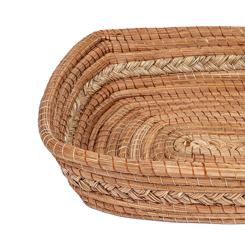 Rectangular reed basket