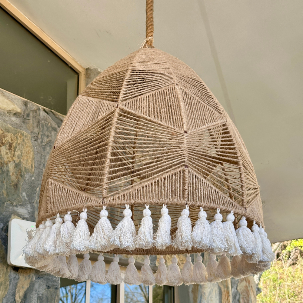 Orion Jute Lamp with Tassels