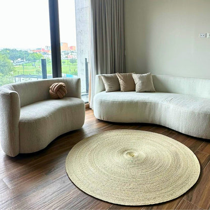 Tapete Circular de Palma Natural