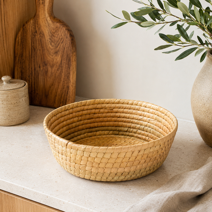Handmade Palm Tortilla Basket