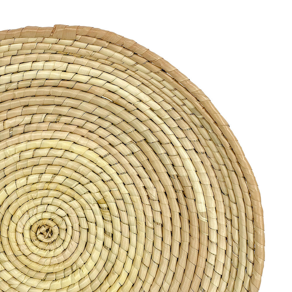 Woven palm wall plate