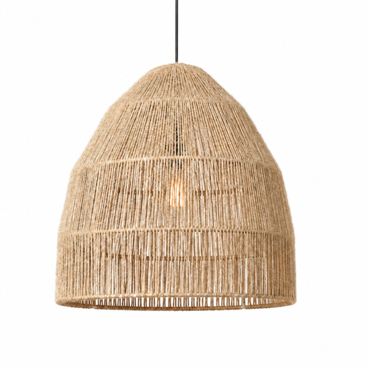 Woven henequen lampshade. LYRA