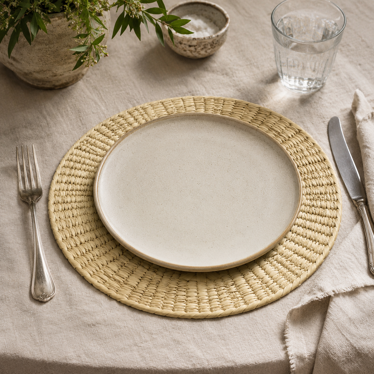 Mantel individual circular