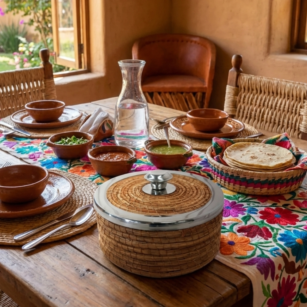 Tortillero artesanal tejido de ocoxal