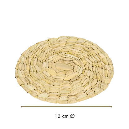 Portavaso de tule tejido
