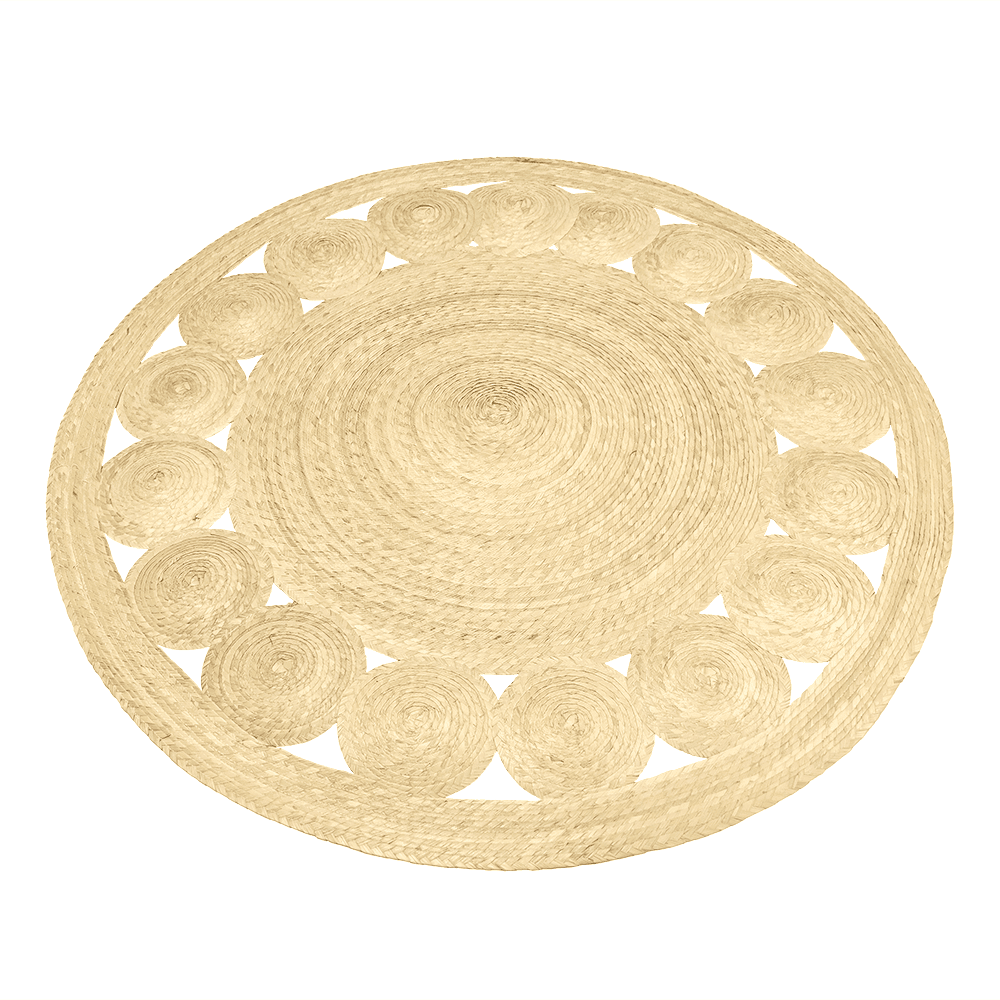 Tapete alfombra boho circulos