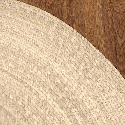 Tapete Circular de Palma Natural