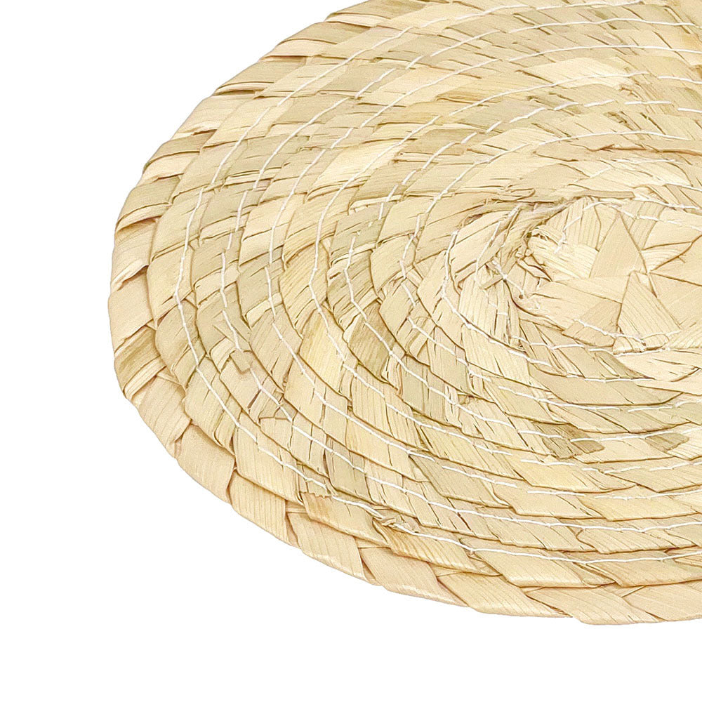 Woven palm coaster