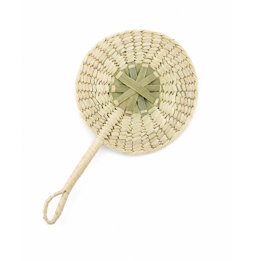 Round palm fan