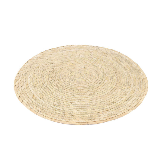 Circular palm placemat