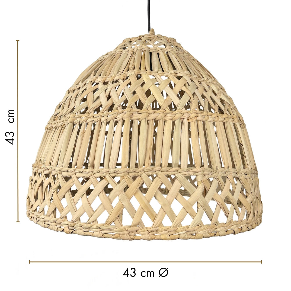 Pantalla campana tejida de tule