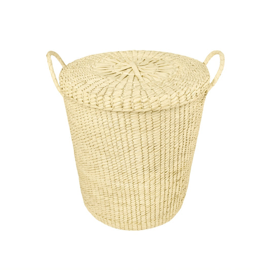 Basket with lid for clothes or toys