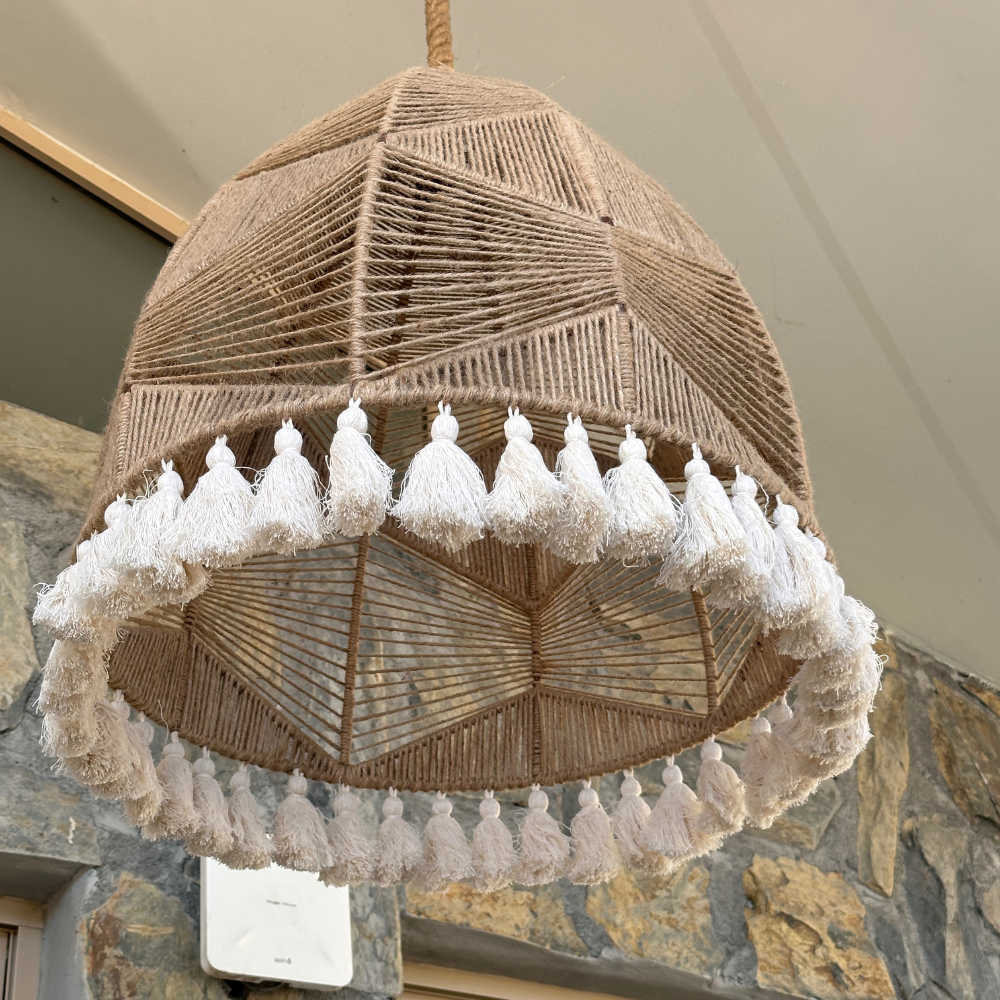 Orion Jute Lamp with Tassels