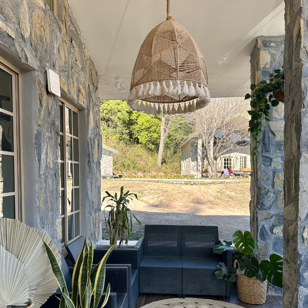 Orion Jute Lamp with Tassels