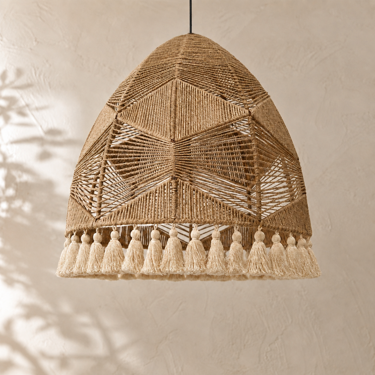 Orion Jute Lamp with Tassels