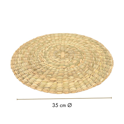 Mantel Circular Individual de Tule Artesanal