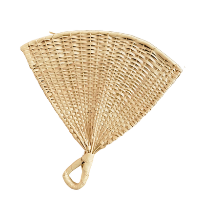 Abanico artesanal de palma